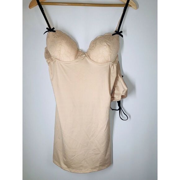 Essentials By Abs Nude Chemice & Buttom Lingerie M - Picture 1 of 6